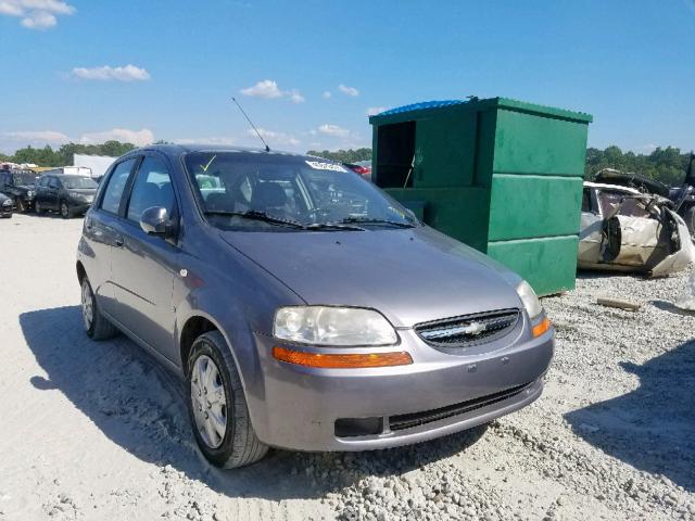 KL1TD66687B695754 - 2007 CHEVROLET AVEO Сұр фото 1