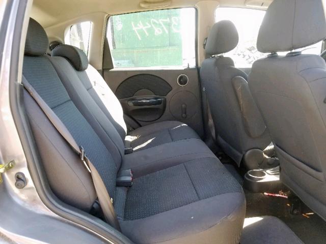 KL1TD66687B695754 - 2007 CHEVROLET AVEO Сұр фото 6