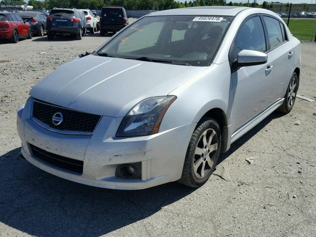 3N1AB6AP6BL725091 - 2011 NISSAN SENTRA 2.0 SILVER photo 2