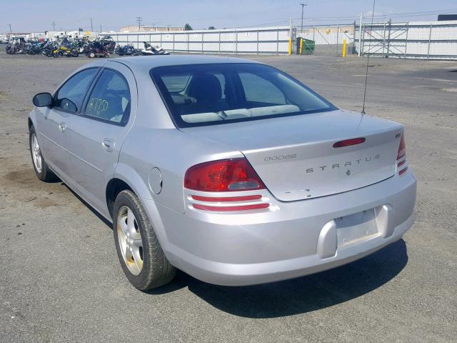 1B3EL46X84N211501 - 2004 DODGE STRATUS SX SILVER photo 3