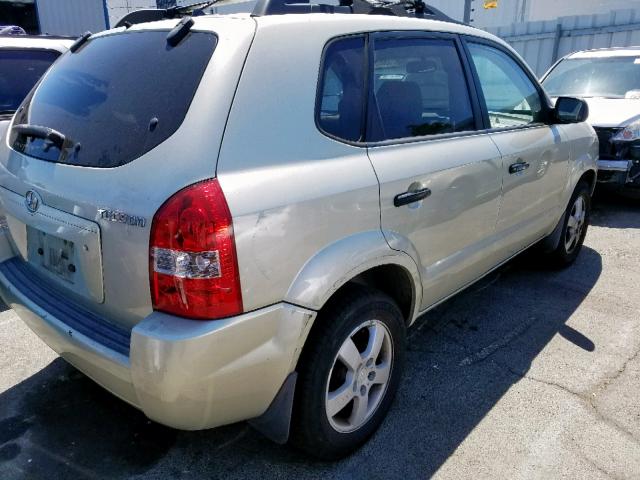 KM8JM12BX6U249898 - 2006 HYUNDAI TUCSON GL BEIGE photo 4