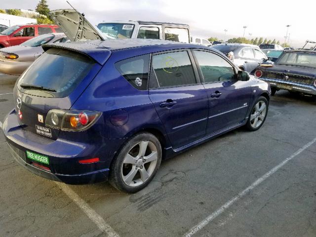 JM1BK144961447502 - 2006 MAZDA 3 HATCHBAC BLUE photo 4