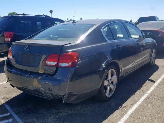 JTHBE96S370022008 - 2007 LEXUS GS 350 GRAY photo 4