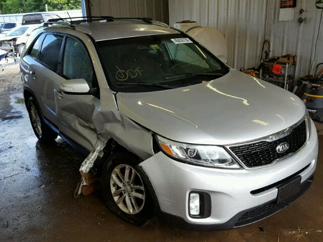 5XYKT4A60EG472999 - 2014 KIA SORENTO LX SILVER photo 1