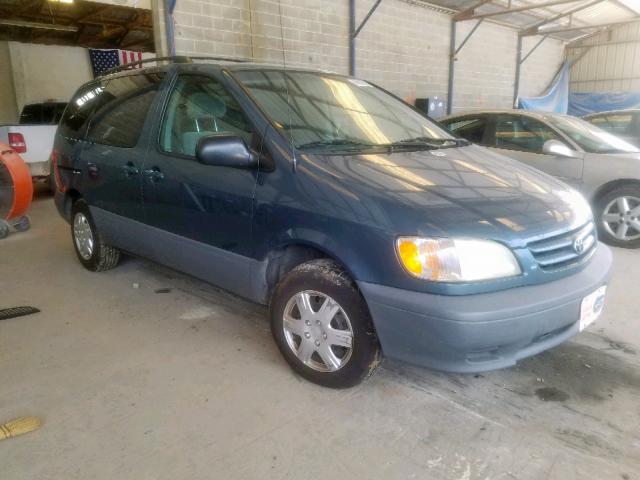 4T3ZF13C23U556442 - 2003 TOYOTA SIENNA LE BLUE photo 1