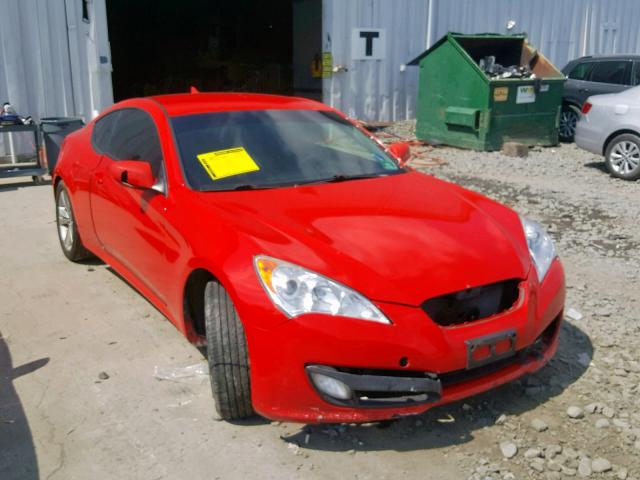 KMHHU6KH2AU037134 - 2010 HYUNDAI GENESIS CO RED photo 1