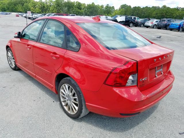 YV1382MS1A2496231 - 2010 VOLVO S40 2.4I RED photo 3