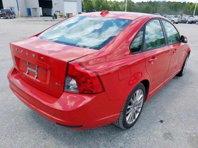 YV1382MS1A2496231 - 2010 VOLVO S40 2.4I RED photo 4