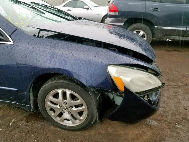 1HGCM56415A056685 - 2005 HONDA ACCORD LX BLUE photo 10