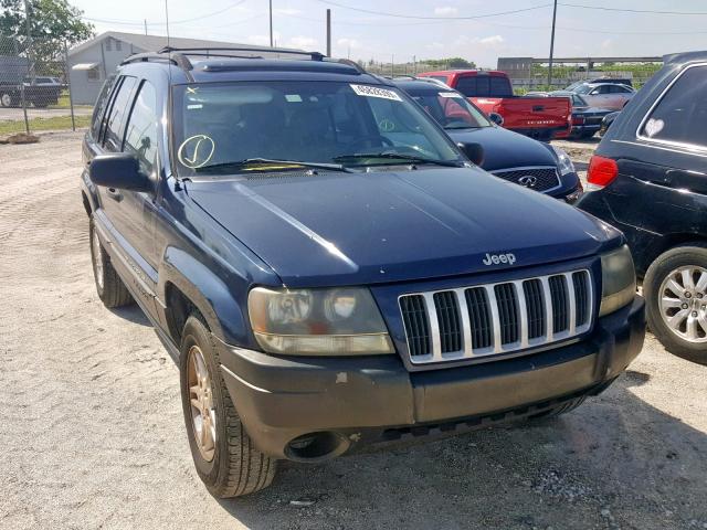 1J4GX48NX4C402060 - 2004 JEEP GRAND CHER BLUE photo 1