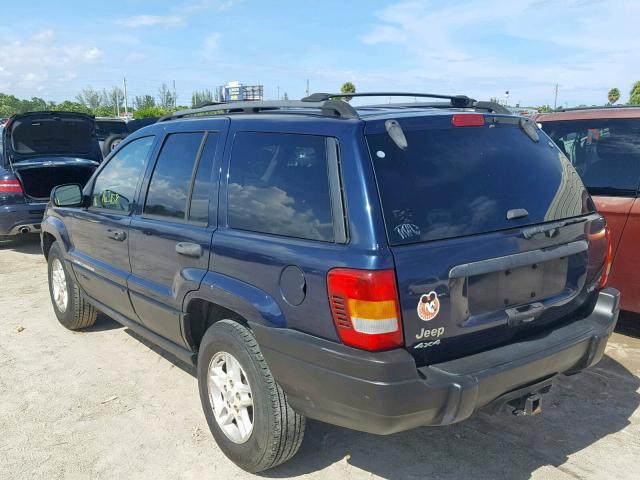 1J4GX48NX4C402060 - 2004 JEEP GRAND CHER BLUE photo 3