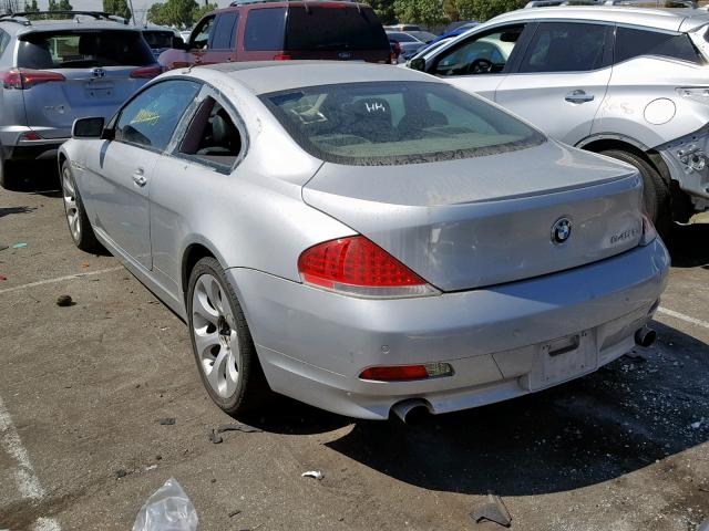 WBAEH73475B192533 - 2005 BMW 645 CI AUT GRAY photo 3