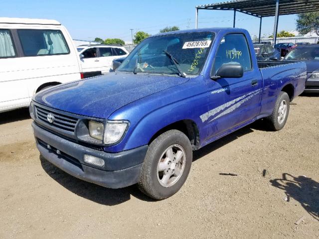 4TAUN41B5SZ041518 - 1995 TOYOTA TACOMA BLUE photo 2