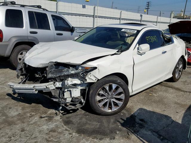 1HGCT1B82FA006027 - 2015 HONDA ACCORD EXL WHITE photo 2