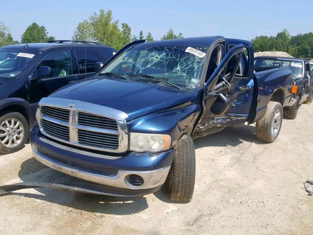 1D7HU18D65J588109 - 2005 DODGE RAM 1500 S BLUE photo 2