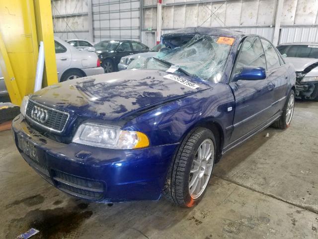 WAURD68D71A090438 - 2001 AUDI S4 2.7 QUA BLUE photo 2