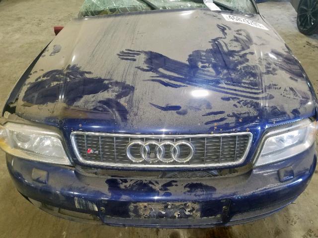 WAURD68D71A090438 - 2001 AUDI S4 2.7 QUA BLUE photo 7