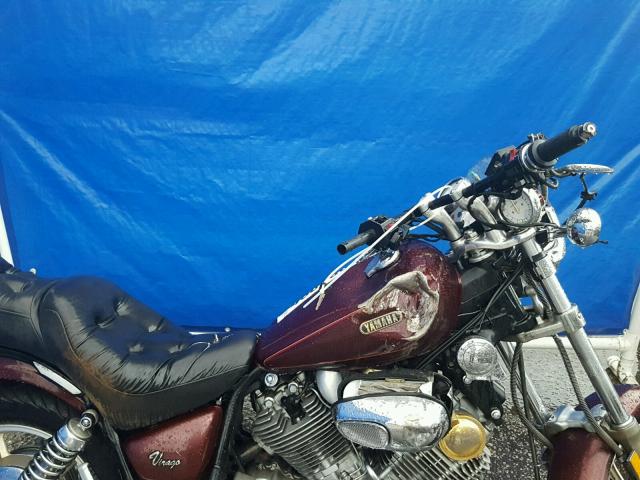 JYA3ALE0XNA025649 - 1992 YAMAHA XV750 MAROON photo 5