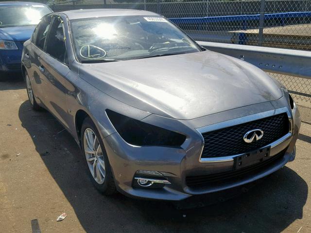 JN1BV7AR4FM422308 - 2015 INFINITI Q50 BASE GRAY photo 1