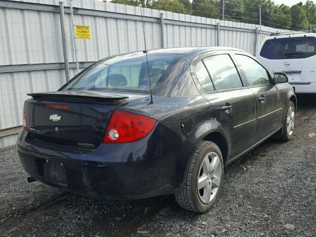 1G1AL55F977344670 - 2007 CHEVROLET COBALT LT BLACK photo 4