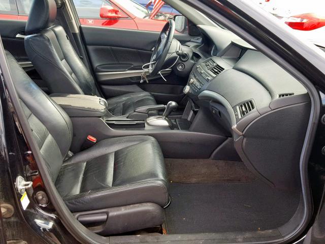 1HGCP26878A092703 - 2008 HONDA ACCORD EXL BLACK photo 5