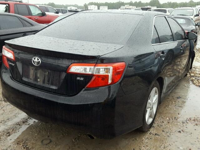 4T1BF1FK4EU752219 - 2014 TOYOTA CAMRY L BLACK photo 4