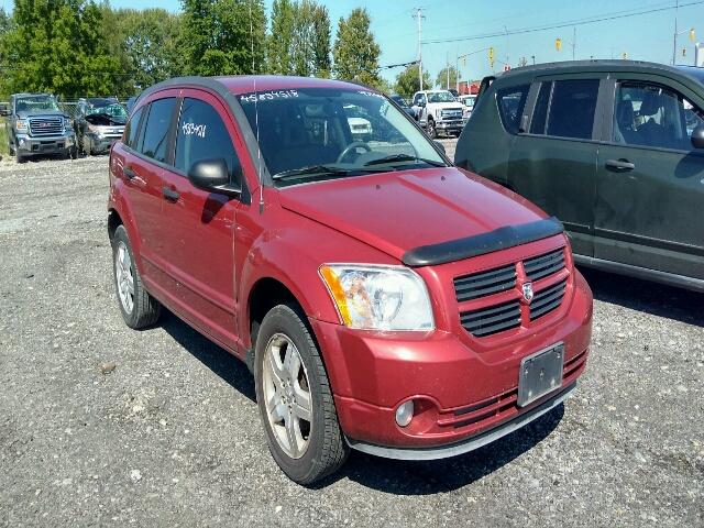 1B3HB48B07D162063 - 2007 DODGE CALIBER SX RED photo 1