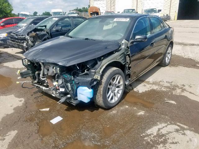 1G11C5SLXFF183471 - 2015 CHEVROLET MALIBU 1LT BLACK photo 2