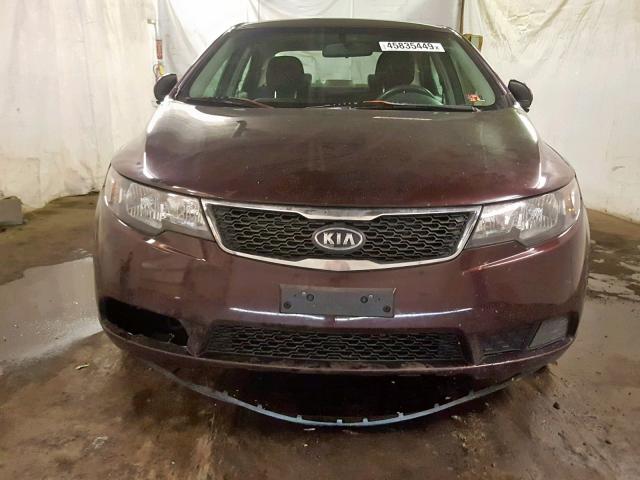 KNAFU4A28B5387969 - 2011 KIA FORTE EX PURPLE photo 9