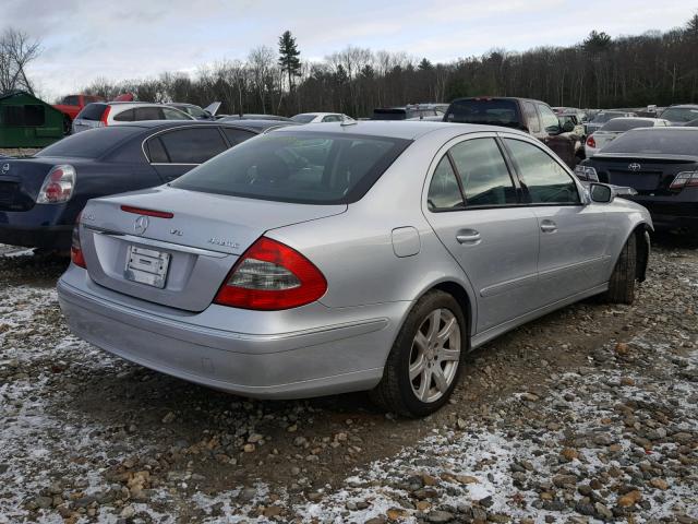 WDBUF87X28B345501 - 2008 MERCEDES-BENZ E 350 4MAT SILVER photo 4