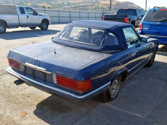 WDB1070451A027831 - 1985 MERCEDES-BENZ 380 BLUE photo 4