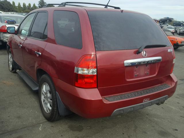 2HNYD189X3H522855 - 2003 ACURA MDX TOURIN RED photo 3