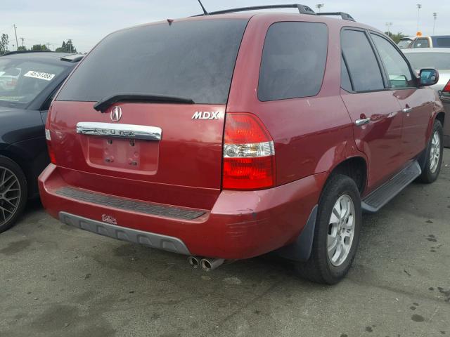 2HNYD189X3H522855 - 2003 ACURA MDX TOURIN RED photo 4