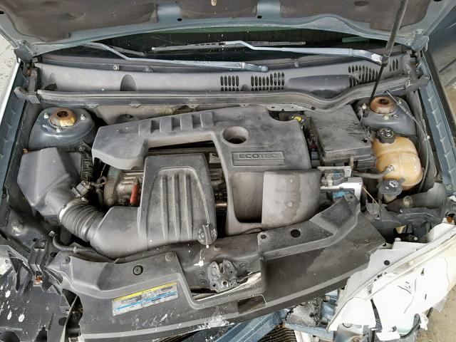 1G1AK52F957616221 - 2005 CHEVROLET COBALT BLUE photo 7