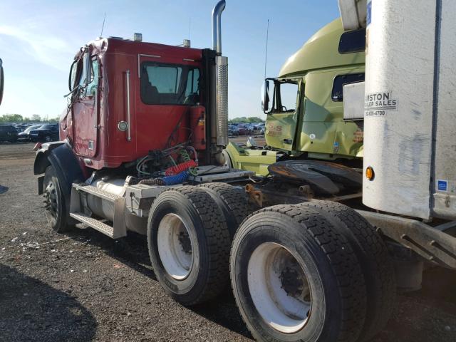 1FUJAEAS81LJ42832 - 2001 FREIGHTLINER CONVENTION RED photo 3