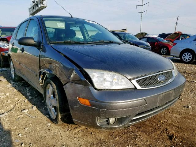 1FAHP37N57W340968 - 2007 FORD FOCUS ZX5 GRAY photo 1