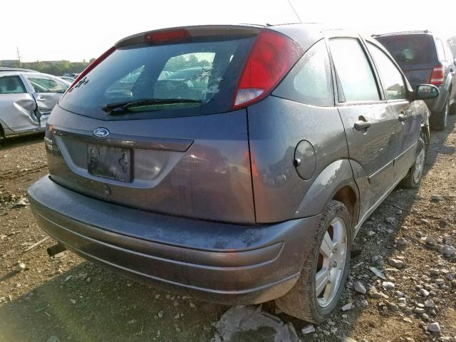 1FAHP37N57W340968 - 2007 FORD FOCUS ZX5 GRAY photo 4