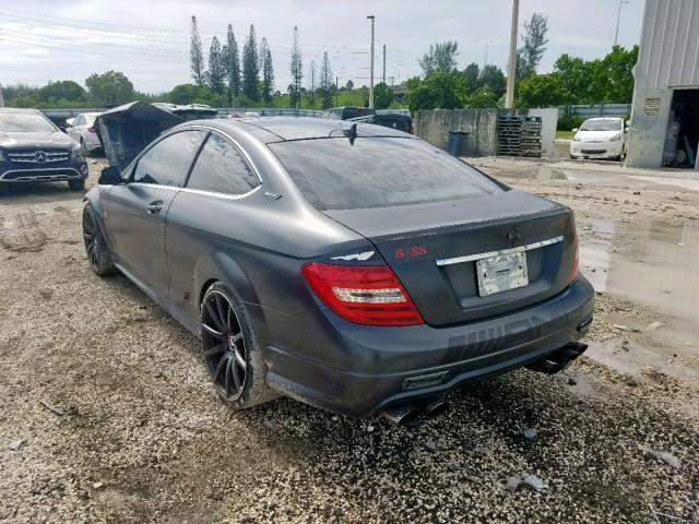 WDDGJ7HB1CF774839 - 2012 MERCEDES-BENZ C 63 AMG CHARCOAL photo 3