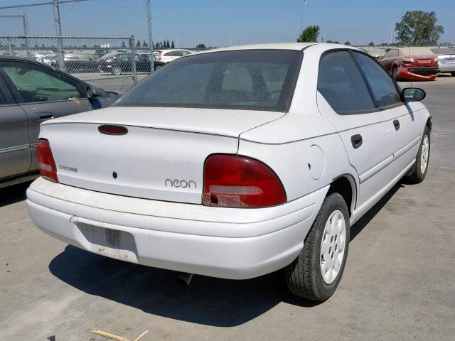 1B3ES47C2XD111841 - 1999 DODGE NEON HIGHL WHITE photo 4