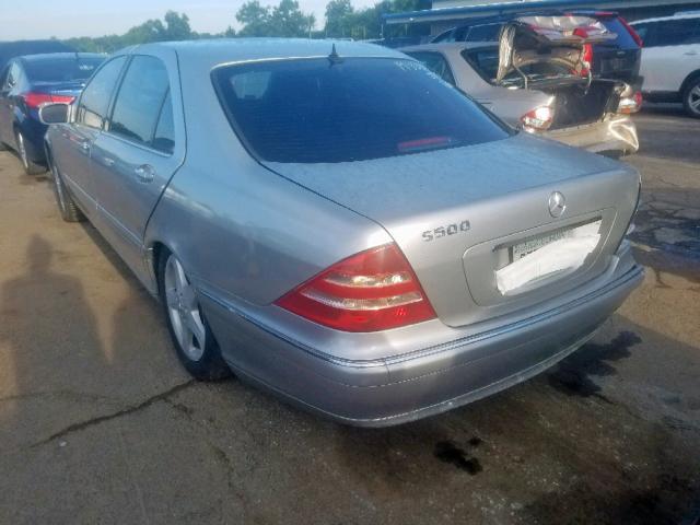 WDBNG75J8YA133606 - 2000 MERCEDES-BENZ S 500 SILVER photo 3