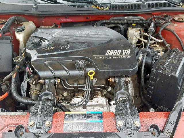 2G1WS553481325070 - 2008 CHEVROLET IMPALA POL RED photo 7