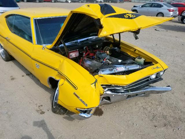 136379A328893 - 1969 CHEVROLET CHEVELLE YELLOW photo 9