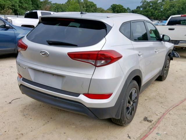 KM8J33A46GU056411 - 2016 HYUNDAI TUCSON LIM SILVER photo 4