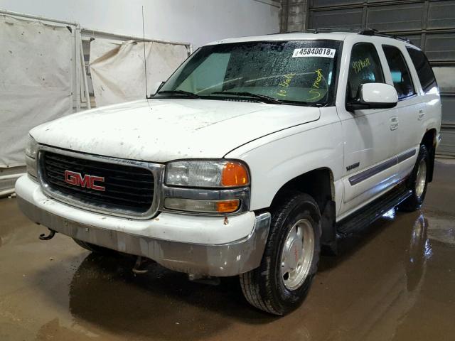 1GKEK13Z42J230917 - 2002 GMC YUKON WHITE photo 2