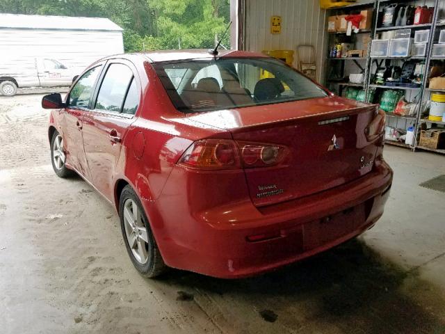 JA3AU26U48U032919 - 2008 MITSUBISHI LANCER ES ORANGE photo 3