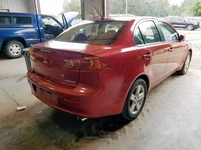 JA3AU26U48U032919 - 2008 MITSUBISHI LANCER ES ORANGE photo 4