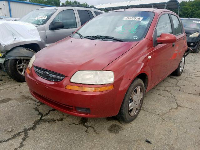 KL1TD66608B265301 - 2008 CHEVROLET AVEO BASE Qırmızı foto 2