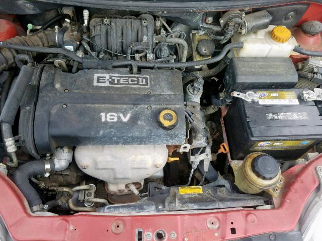 KL1TD66608B265301 - 2008 CHEVROLET AVEO BASE Qırmızı foto 7