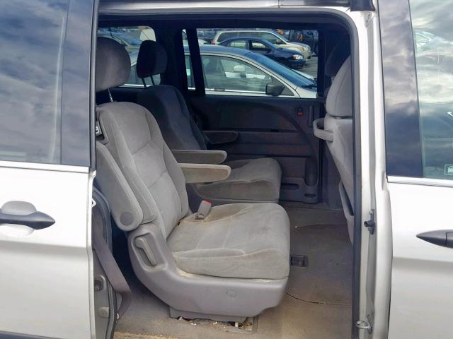 5FNRL382X8B078952 - 2008 HONDA ODYSSEY LX SILVER photo 6