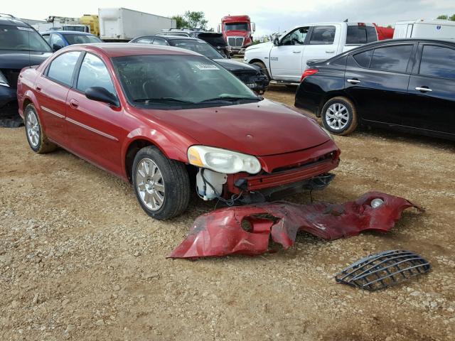 1C3EL56R94N175828 - 2004 CHRYSLER SEBRING LX RED photo 1